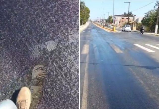 Imagem da noticia Asfalto 'derrete' em meio a calor de 40ºC em Santa Catarina; veja vídeo