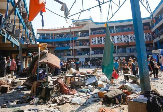 Imagem da noticia Novos ataque israelenses atingem escola e infraestruturas da ONU em Gaza
