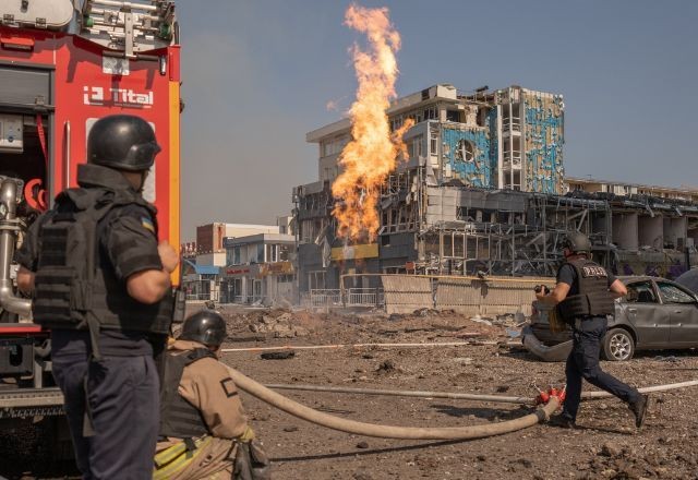 Imagem da noticia Rússia lança novos ataques contra a Ucrânia um dia após bombardeio massivo de drones