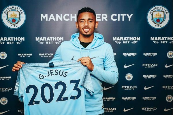Imagem da noticia Gabriel Jesus renova contrato com o Manchester City até 2023