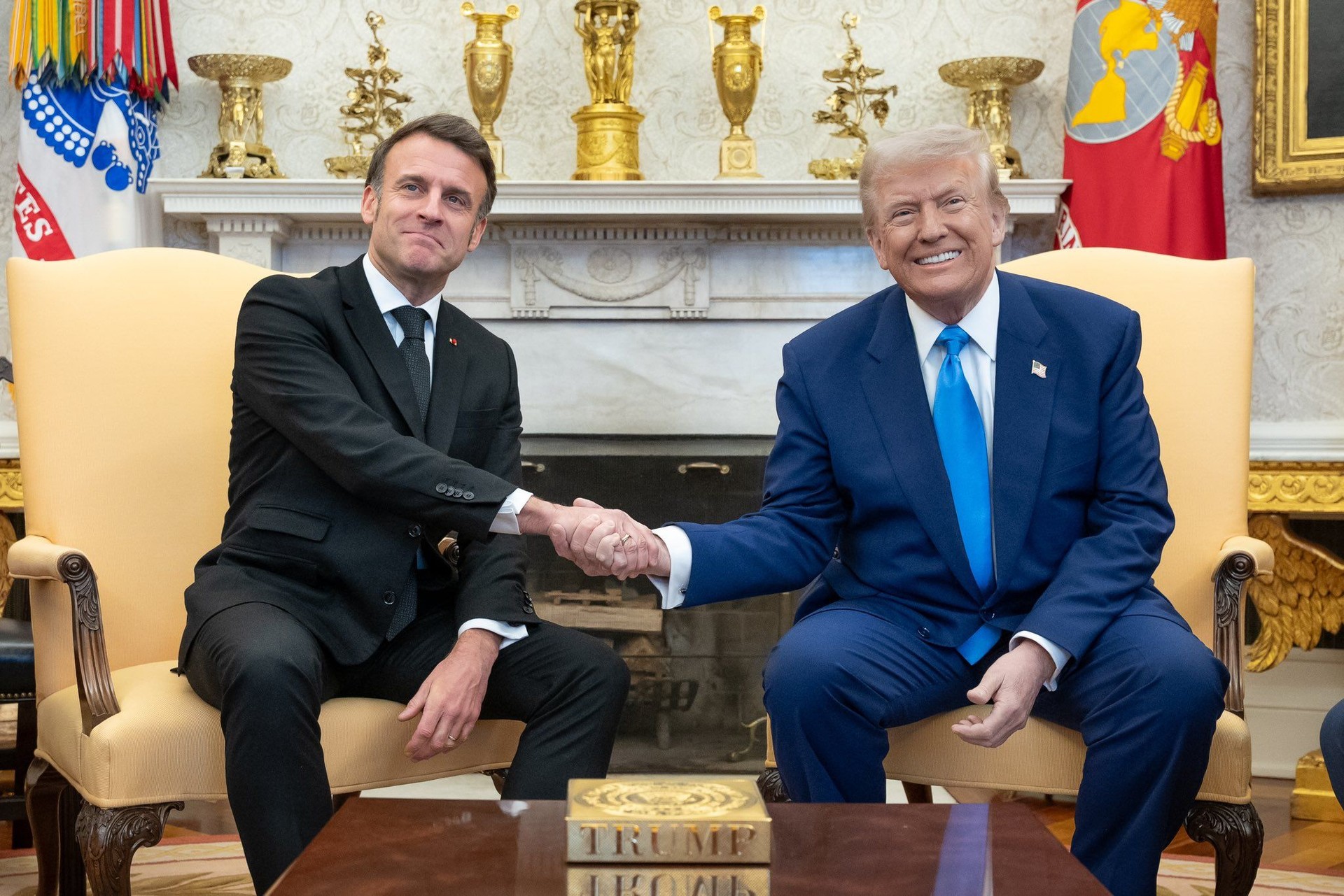 Imagem da noticia Após encontro com Trump, Macron diz que trégua na Ucrânia pode estar próxima