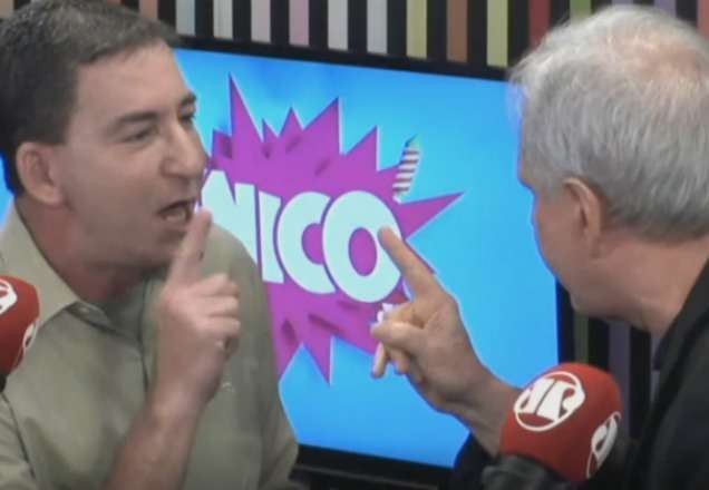 Imagem da noticia Glenn Greenwald é agredido por comentarista de rádio Augusto Nunes