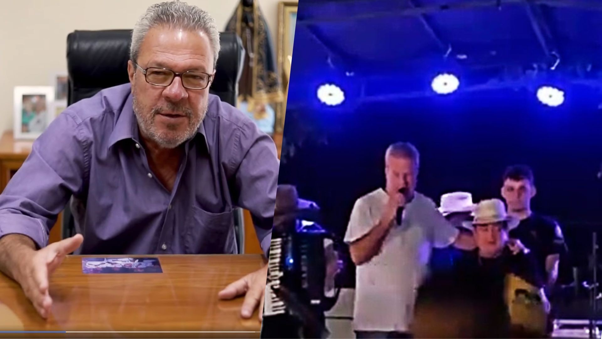 Imagem da noticia Vídeo: prefeito de Cantagalo, no RJ, discute e xinga eleitores em cima de palco 