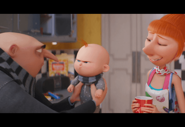 Imagem da noticia "Meu Malvado Favorito 4" traz Gru e seu herdeiro birrento contra um novo vilão francês