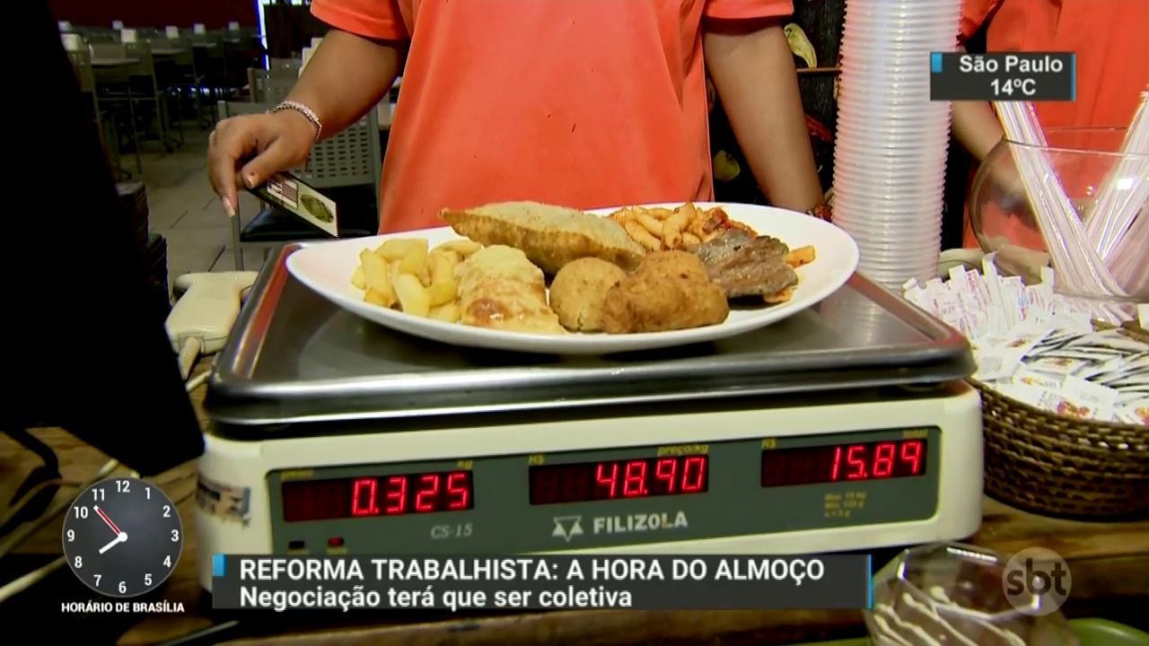 Imagem da noticia Horário da refeição pode ser menor com a reforma trabalhista