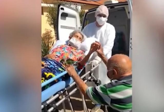 Imagem da noticia Amor além do vírus: idosos se reencontram após alta por covid; assista