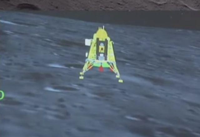 Imagem da noticia Robô explorador indiano detecta presença de oxigênio e enxofre na superfície lunar