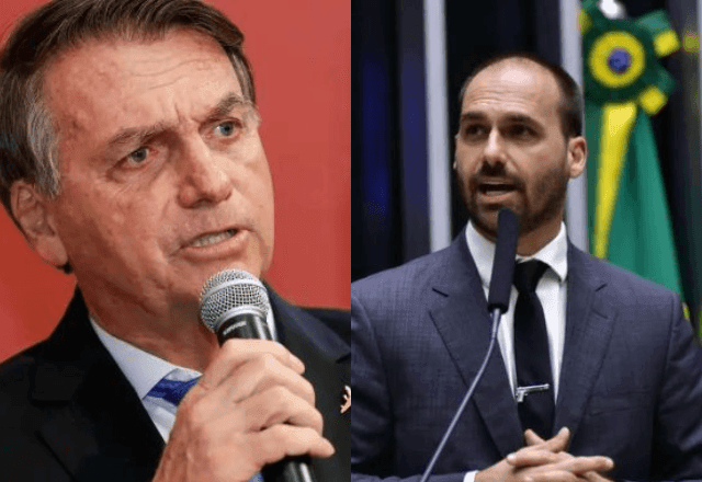 Imagem da noticia Bolsonaro diz que transferiu R$ 2 milhões a Eduardo: "Botei um dinheiro na conta dele"