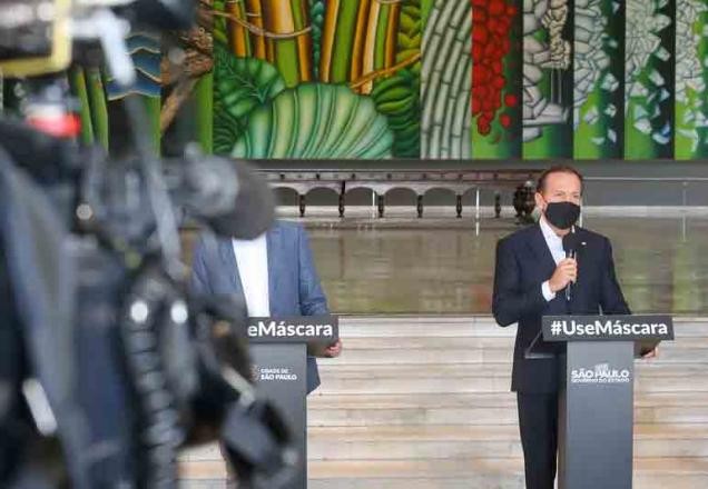 Imagem da noticia "Diferentemente do Bolsonaro, Brasil tem pressa pela vacina", diz Doria