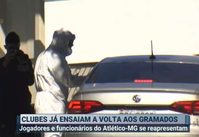 Jogadores e funcionários do Atlético-MG fazem testes para o coronavírus