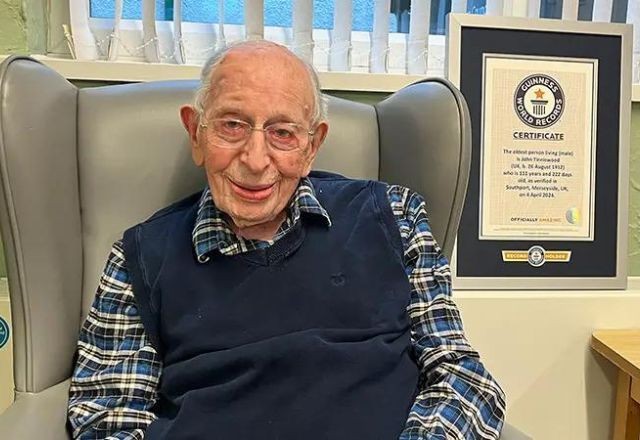 Imagem da noticia Inglês de 111 anos ganha título de "homem vivo mais velho do mundo" do Guinness