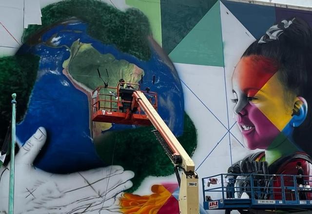Imagem da noticia "Estar na ONU é a realização de um sonho", diz artista Kobra em NY
