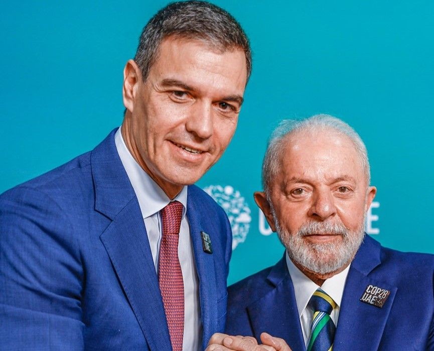 Imagem da noticia Lula recebe presidente da Espanha, Pedro Sánchez, no Planalto