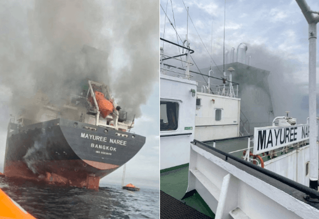 Imagem da noticia Três navios são atingidos no Estreito de Ormuz