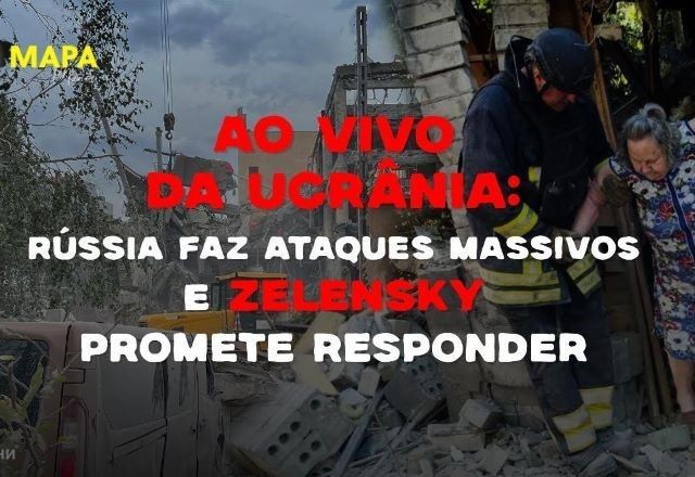 Imagem da noticia Mapa Mundi ao vivo da Ucrânia: Rússia faz ataques massivos e Zelensky promete resposta