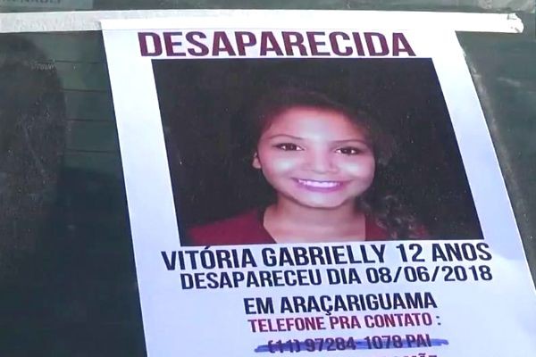 Menina de 12 anos está desaparecida há cinco dias no interior de SP