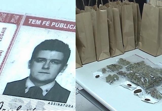 Advogado disfarça droga em sacolas de loja e é preso por tráfico
