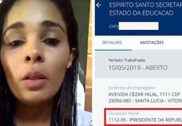 Mulher não recebe auxílio  emergencial por ser "presidente da República"