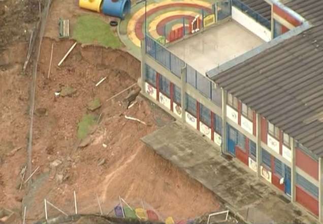 Imagem da noticia Muro de creche desaba na Zona Leste de SP