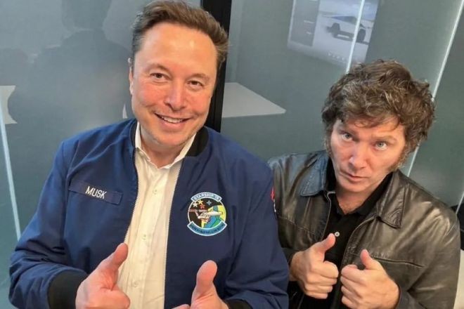 Imagem da noticia Milei oferece apoio a Musk em meio a investigações do Supremo no Brasil