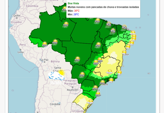 Imagem da noticia Semana começa com chuva forte de Norte a Sul do país