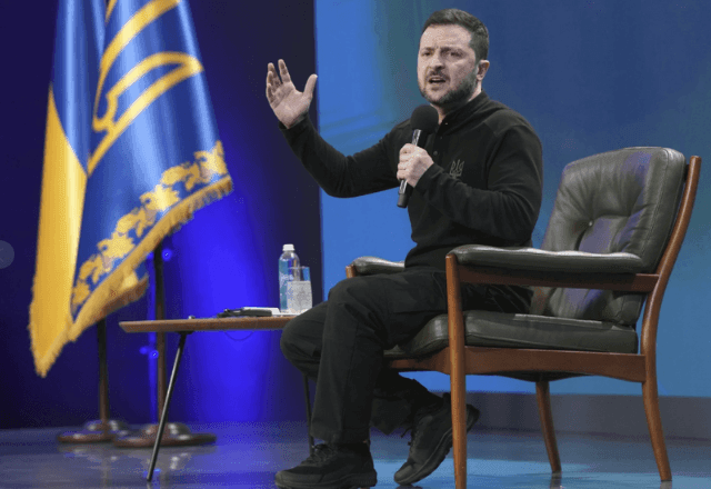 Imagem da noticia Ucrânia: Zelensky diz que deixaria o cargo em troca de fim da guerra e entrada na Otan