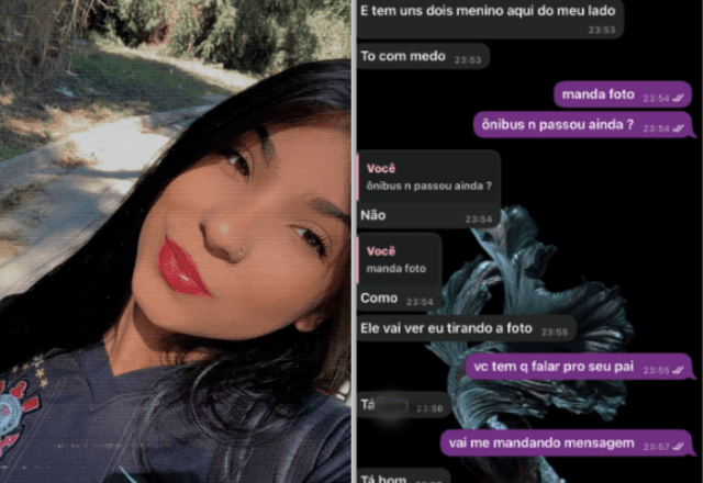 Imagem da noticia Adolescente desaparece após relatar medo em mensagens para amiga