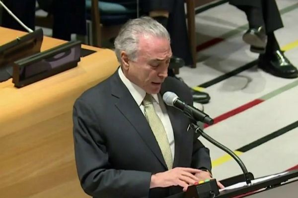 Imagem da noticia Na ONU, Temer diz que países não devem criminalizar a migração