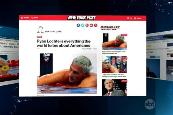 Nadador americano desmascarado pela polícia pede desculpas 