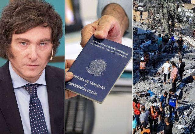 Imagem da noticia Resumo da semana: vitória de Milei na Argentina, desoneração da folha e cessar-fogo em Gaza