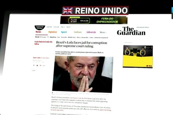 Imagem da noticia Ordem de prisão contra Lula repercute internacionalmente