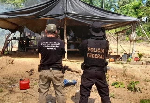 Imagem da noticia Operação desmobiliza quatro garimpos ilegais em unidade de conservação