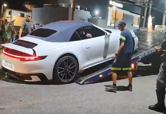 Imagem da noticia Influenciador tem carro de luxo apreendido após disputa de racha