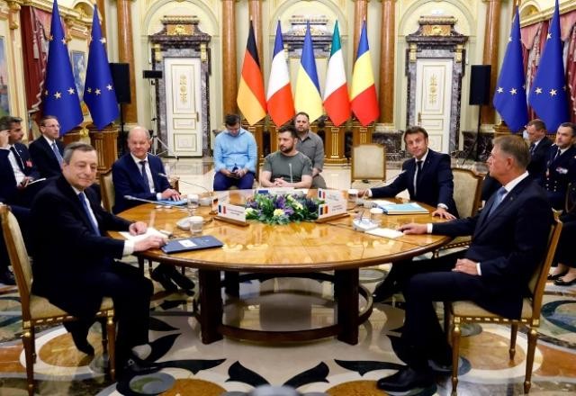 Imagem da noticia Líderes europeus visitam Ucrânia em ato de apoio