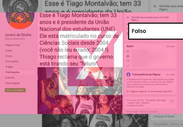 Imagem da noticia Para desqualificar presidente da UNE, boato diz que ele estuda Ciências Sociais há 15 anos