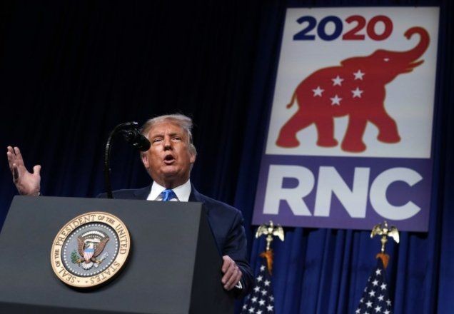 Imagem da noticia Partido Republicano oficializa candidatura de Trump à reeleição