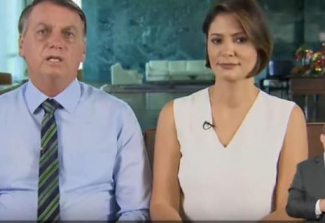 Bolsonaro se solidariza por mortos na pandemia em discurso com primeira-dama