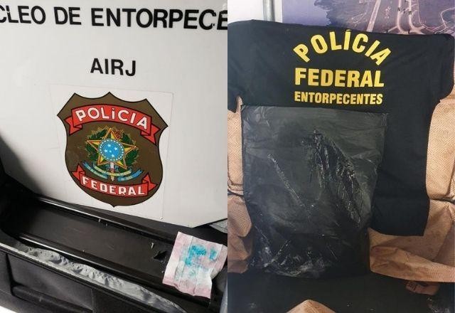 PF apreende 5kg de cocaína no aeroporto internacional do Rio