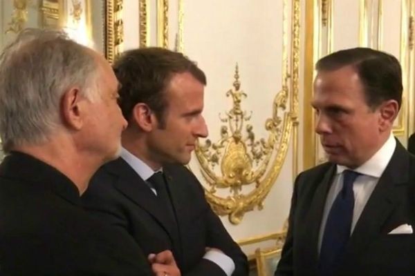 Prefeito João Doria encontra o presidente da França em Paris