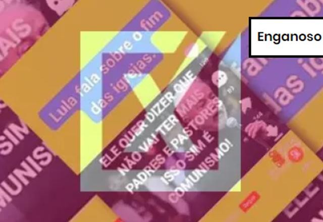 Imagem da noticia ENGANOSO: Vídeo de Lula é editado para parecer que apoia fechamento de igrejas
