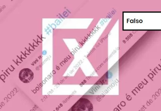 Imagem da noticia FALSO: Vini Jr não criticou Bolsonaro no Twitter; postagem é de outro usuário