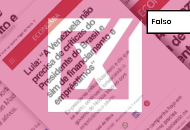 Imagem da noticia FALSO: É montagem post com suposta reportagem do G1 sobre Lula e Venezuela