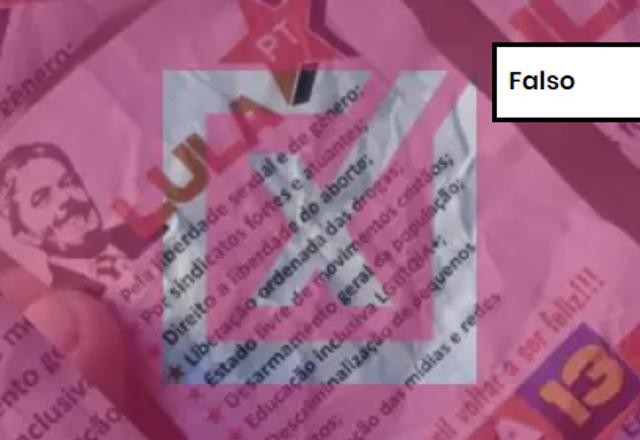 Imagem da noticia FALSO: Plano de governo de Lula não libera aborto e drogas, diferentemente de panfleto divulgado