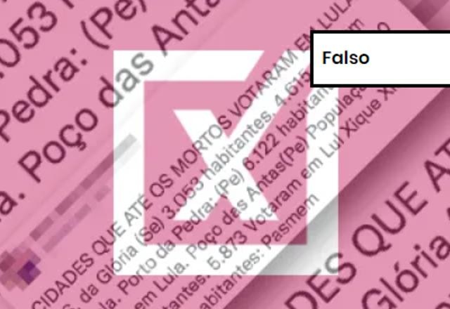 FALSO: Post inventa dados para insinuar fraude eleitoral a favor de Lula