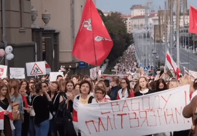 Imagem da noticia Protestos em Belarus ganham força um mês após as eleições presidenciais