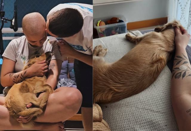 Imagem da noticia Mulher emociona web ao "provar" como seu cachorro a ajudou vencer um câncer 