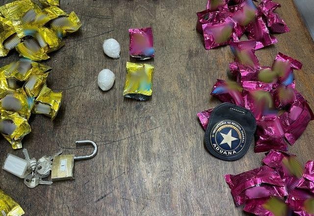 Receita Federal apreende cocaína em embalagens de bombons