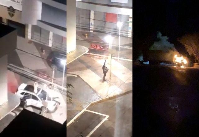 Imagem da noticia Quadrilha usa escudos humanos para atacar bancos em Araçatuba; Assista