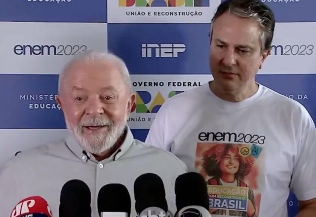 Imagem da noticia Lula sobre o Enem: "Quem sabe até eu mesmo não me inscrevo?"