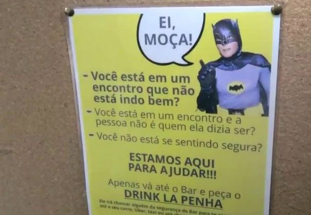 Imagem da noticia Rio de Janeiro tem lei que obriga bares a ajudarem mulheres em risco